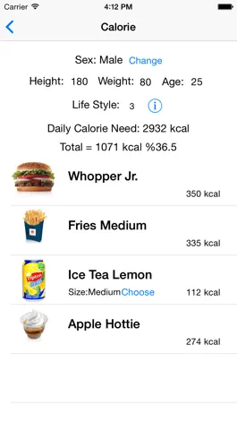 Game screenshot Fast Food Caloriemeter mod apk