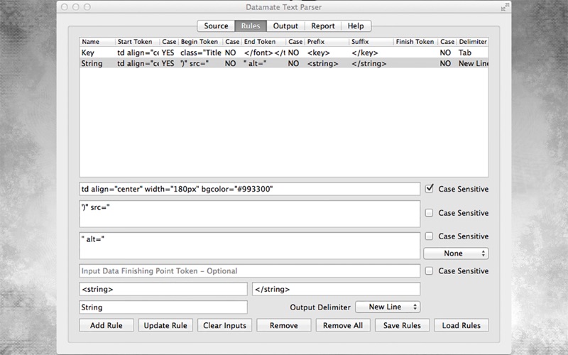 How to cancel & delete datamate text parser lite 4