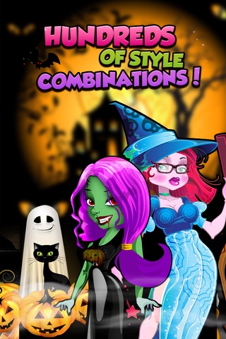 A Monster Chickz Spooky Dress-Up Make-Over - Free Salon Games for Girls screenshot 3