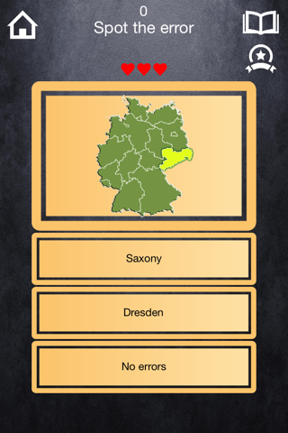 Mem-O-ri Germany Quiz - learn all the names, capitals, flags and locations of the German federal states screenshot 2