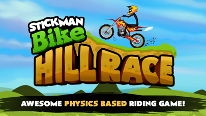 Stickman Bike Hill Race Free Addictive Rider Run iPhone screenshot 1 - Games app