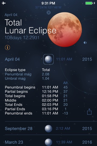 Solar and Lunar Eclipses - Full and Partial Eclipse Calendarのおすすめ画像1
