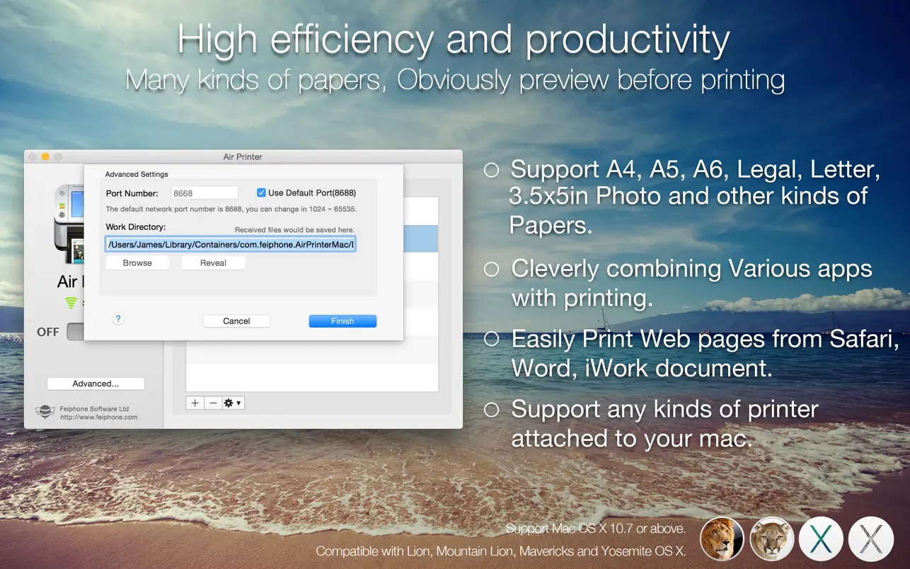 Air Printer – 隔空打印机服务器 for Mac 5.2.2 破解版 智慧打印、无线共享、轻松办公
