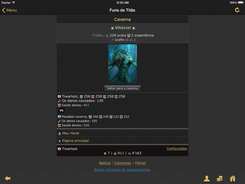 Furia de Titãs RPG screenshot 7