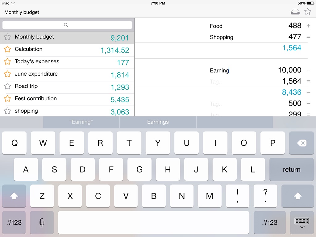iPad screenshot