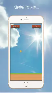 flappy paper bird - top free bird games iphone screenshot 1