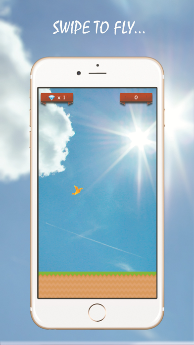 Screenshot #1 pour Flappy Paper Bird - top free bird games