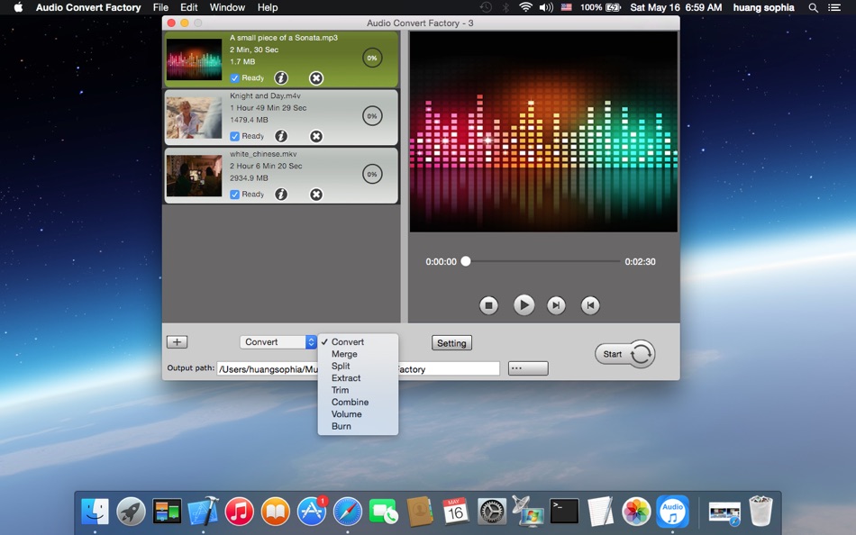 #1. Audio Convert Factory (macOS) By: 华芳 刘