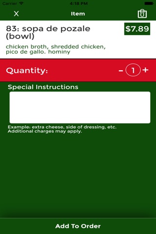 El Vaquero, Online Ordering screenshot 3