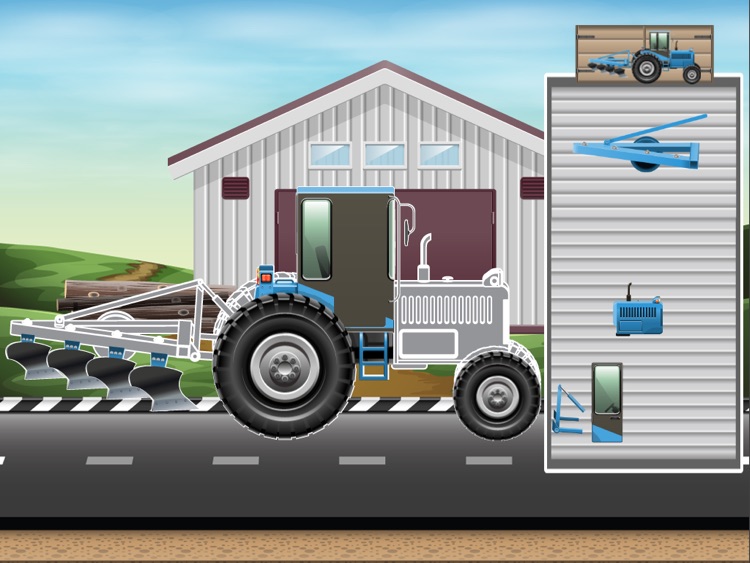 Animated puzzles tractor