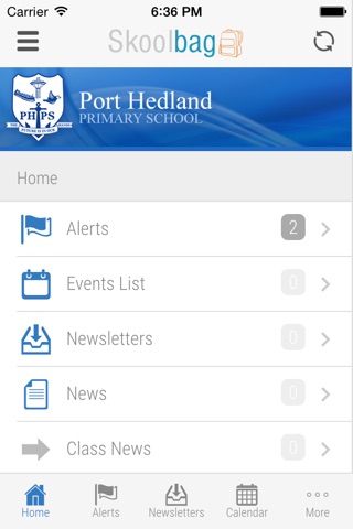 Port Hedland Primary School - Skoolbag screenshot 2