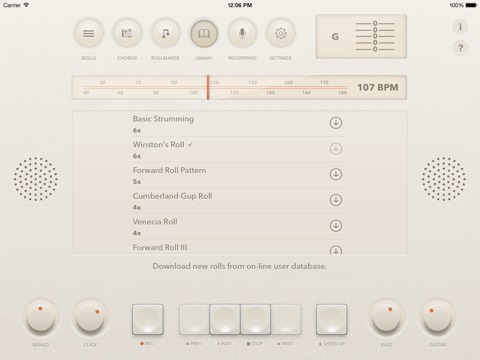 Banjo Rolls Trainer iPad screenshot 3