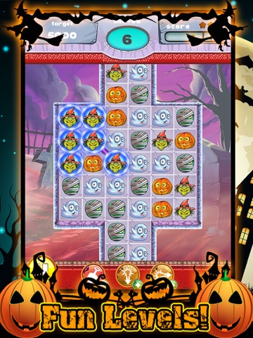 Screenshot #6 pour Halloween Match 3 Spooky vacances Jeu GRATUIT