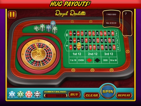 Screenshot #6 pour Royales Roulette Casino de style Jeux gratuits avec de gros bonus