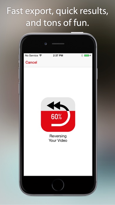 How to cancel & delete Reverser - Backwards Video Maker with Reverse Cam from iphone & ipad 4