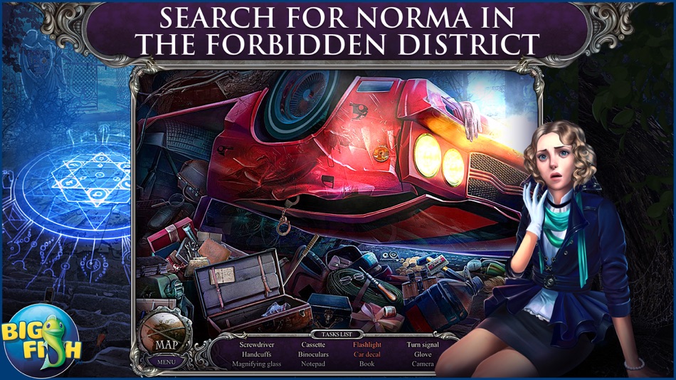 #2. Mystery Trackers: Blackrow's Secret - A Hidden Object Detective Game (iOS) By: Big Fish Games, Inc