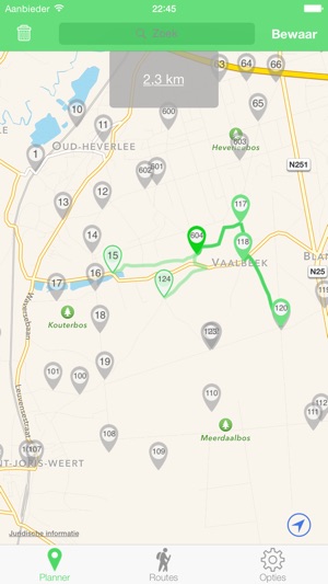 WandelPad wandelknooppunten planner(圖3)-速報App