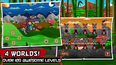 Screenshot #2 pour Ninja Combat Run Edition de la Course (Ninja Combat Dash Racing Edition) – Gratuit Guerrier Samouraï Rallye Routière Vélo, en Voiture et la Race de Planche a Roulettes