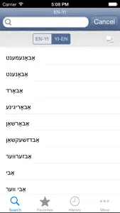 Yiddish<>English Dictionary screenshot #1 for iPhone