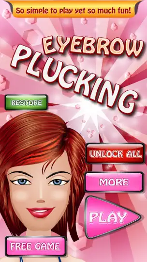 Capture d'écran de Hairy Eyebrow Plucking Salon Game - Beautiful Brows For Trendy Princess Pou Girls FREE sur iPhone 4