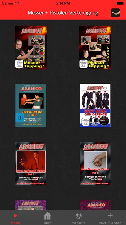 ABANICO: Messer- und Pistolen Verteidigung