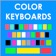 Custom Color Keyboards for iOS 8 app icon - Utilities app for iPhone