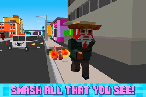 Blockhead Pig City Rampage 3D Full screenshot 3