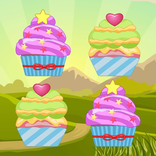 Kids Fun Cupcake Match It! Game - Cupcake World Match It! Games Edition Icon