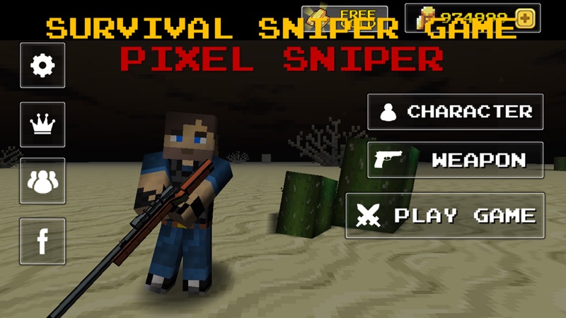PixelSniper - Zombie Hunter Sniper Mini Survival Game screenshot 1