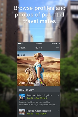 TripTogether: World Travelers’ Messenger app for finding Travel Mates screenshot 2