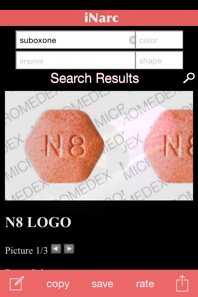 iNarc: Pill Finder and Identifier screenshot 3