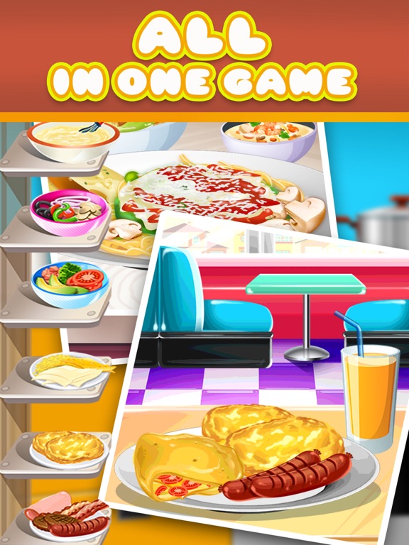Kitchen Food Maker Salon - Fun School Lunch & Dessert Cooking Kids Games for Girls & Boys! iPad screenshot 5 - Games app