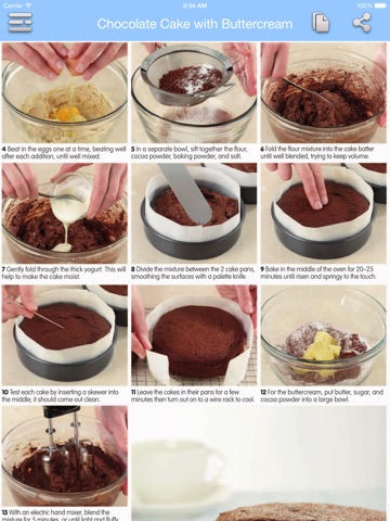 Cake Recipes - Step by Step Cookbook for iPad screenshot 2