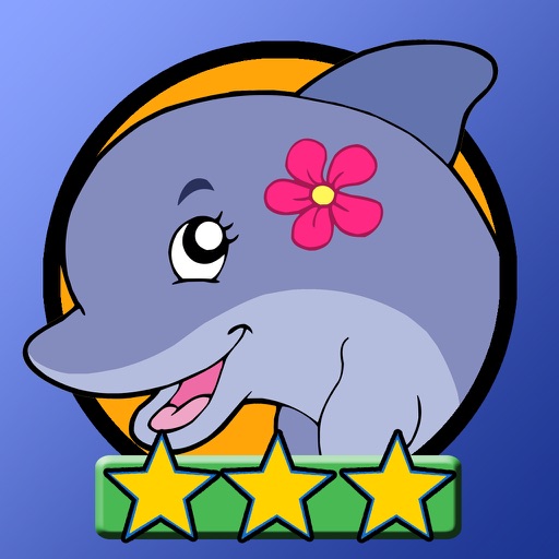 dolphin and slot machine for kids - no ads icon