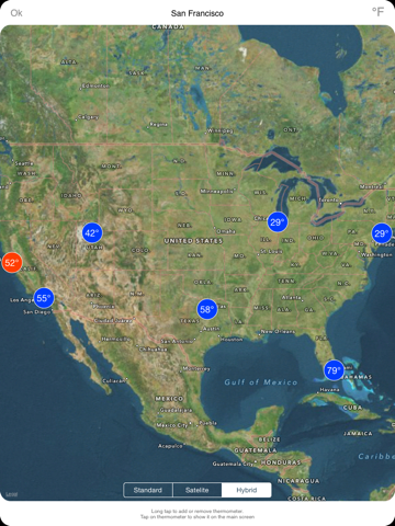 Скриншот из Thermometer Deluxe - Weather on The Map With Charts and Forecast