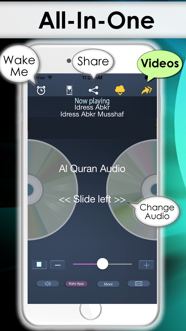 Al Quran آل القرآن Islamic audio tafsir app for iPhone - 24/7 voice holy Quraan prayers Screenshot