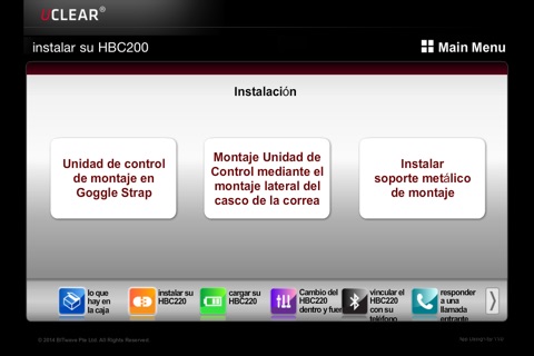 UCLEAR HBC220 Spanish screenshot 4