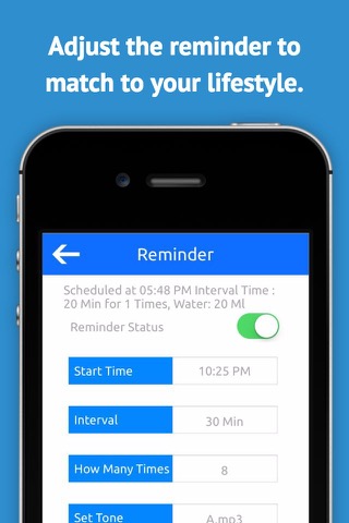 Drink Reminder - Water Alarm, Intake Log, and Daily Hydration Tracker for Wellbeingのおすすめ画像2