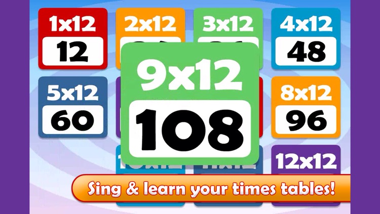 Maths Songs: Times Tables 7x ~ 12x