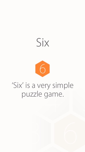 SIX - addictive number chain puzzle