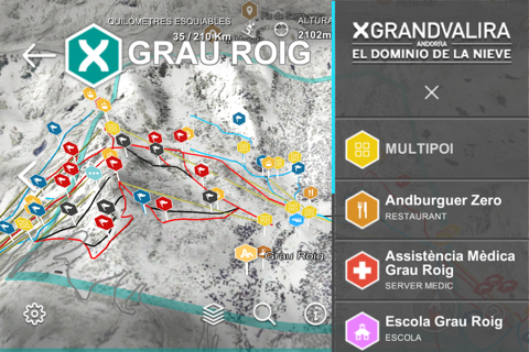 Grandvalira mapa 3D screenshot 3