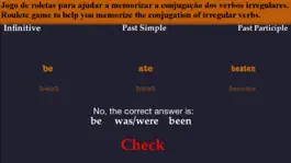 Game screenshot iRRegular Verbs - Português Inglês - English Portuguese Free apk