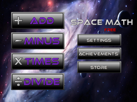 Space Math Free! - Math Game for Children (and Adults!) iPad screenshot