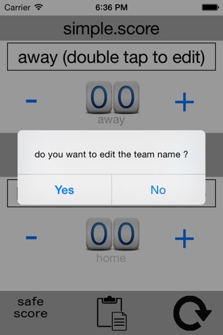 Simple Score - the simplest way to keep score from the bleachers screenshot 2