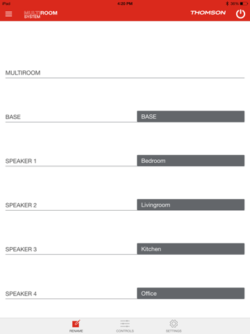 Thomson Multiroom System iPad screenshot 2 - Music app