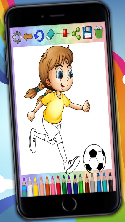 Paint magic football – coloring players and teams