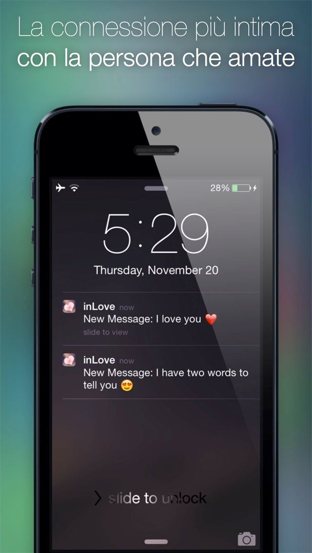inLove - App per due conto alla rovescia dellevento diario chat privata appuntamento e flirt per coppie innamorate