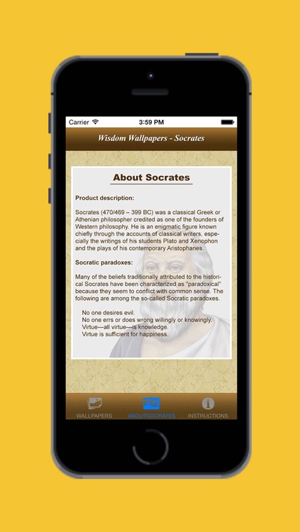 Wishdom Wallpapers-Socrates screenshot-3