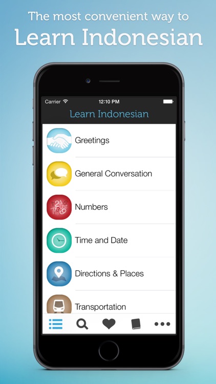 Learn Indonesian HD - Phrasebook for Travel in Indonesia, Bali, Java, Sumatra, Lombok and the Gili Island screenshot-0