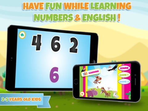 Screenshot #4 pour Numéros d'apprentissage - jeu éducatif pour les enfants de la maternelle, tout petits et bébés en anglais